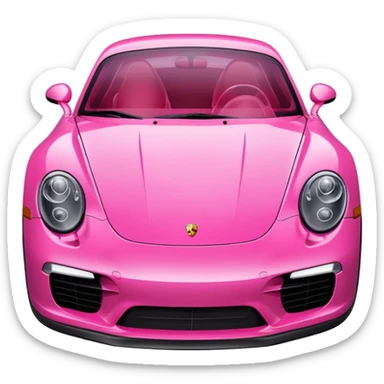 Porsche rosa sticker