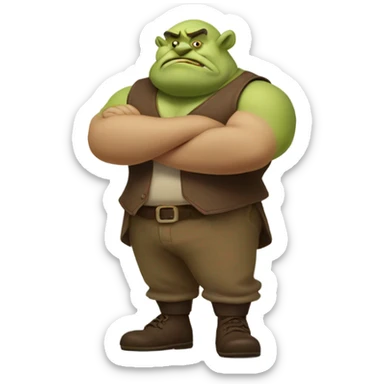 Shrek the ogre sticker