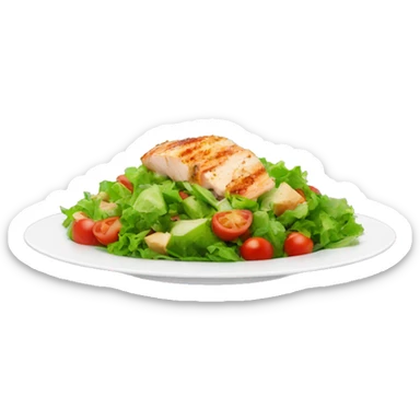 rome salad+chicken breast+red paprika  sticker