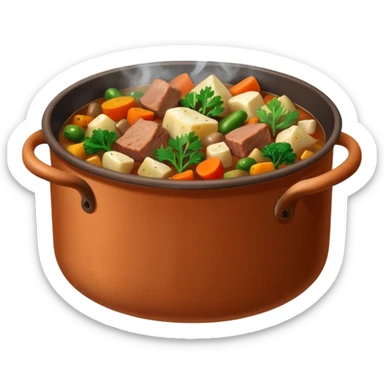 winter food in a nice pot  sticker