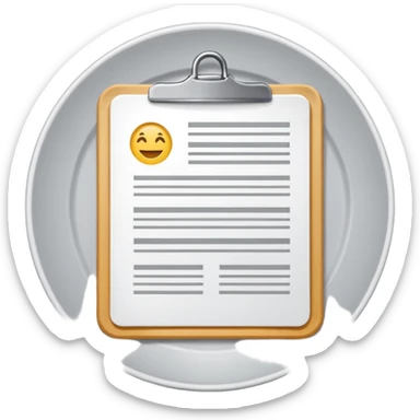 Icône de résumé/document sticker