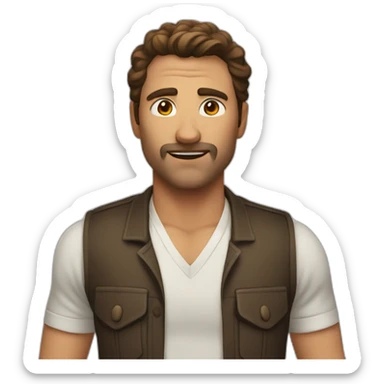 A man who beat a beau sticker