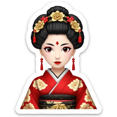 Geisha sticker