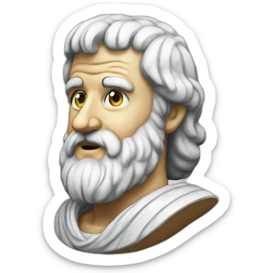 marble Aristotle sticker