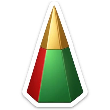 Christmas obelisk sticker