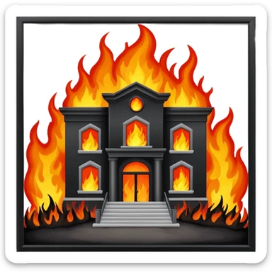 school called leaside on fire in hell sticker