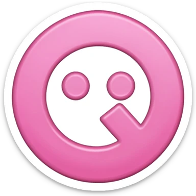 female gender symbol pink color emoji style suitable for Discord role icon sticker
