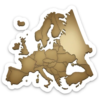 europe map sticker