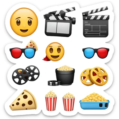 Movies scenes sticker