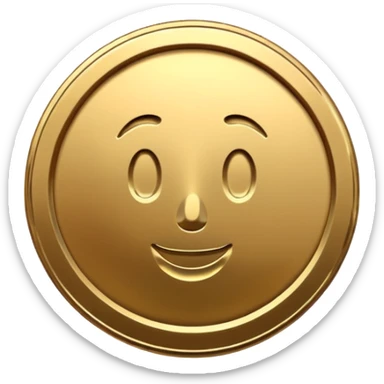 generate a token like a regular, real-life coin  sticker