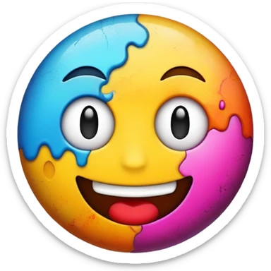 Emoji iOS graffiti  sticker