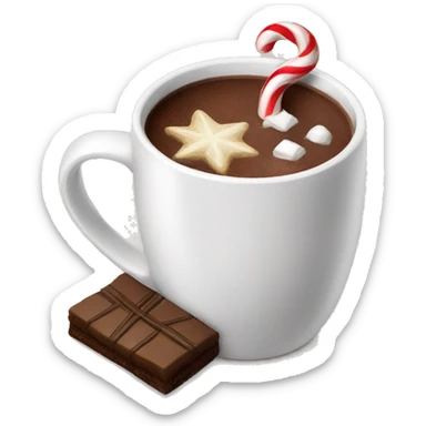 christmas hot chocolate  sticker