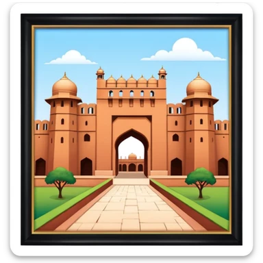 agra fort sticker