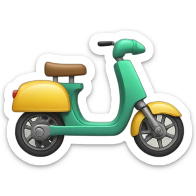 Ornithorynque qui conduit une trottinette sticker