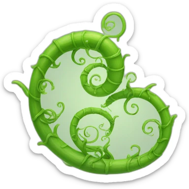 Tendril sticker
