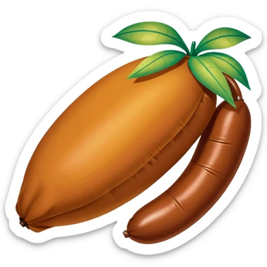 jeff koons inflatable brown pinto bean pinata sticker