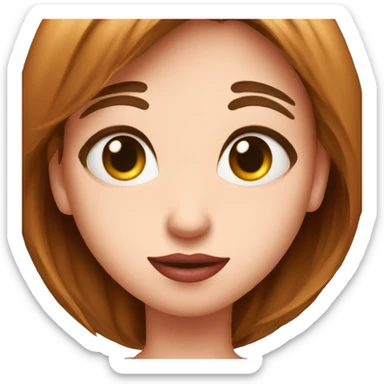 in love face with big heart eyees sticker