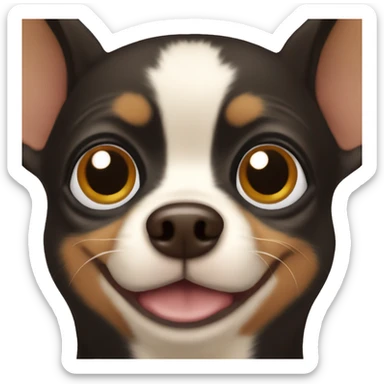 Black and brown chihuahua sticker