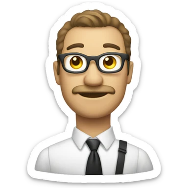 director de orquesta con batuta sticker