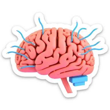 brain electric sticker