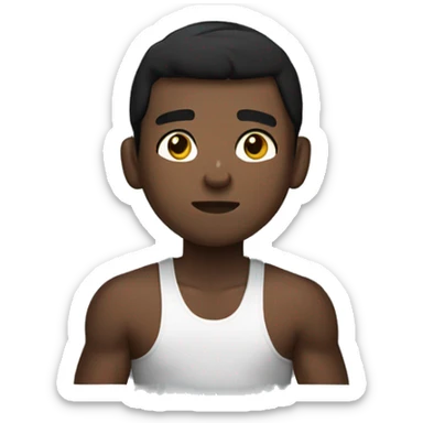 
20 year old dark-skinned young man boxing

 sticker
