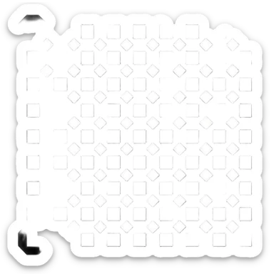 Black and white squares sticker