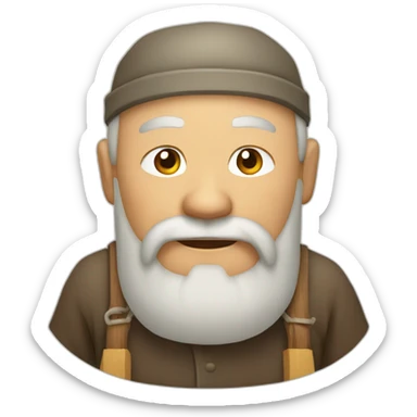 old Chinese carpenter sticker