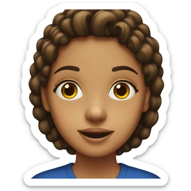 Girl in hanukah sticker