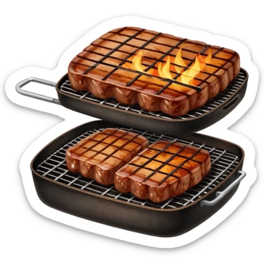 barbecue meat sticker