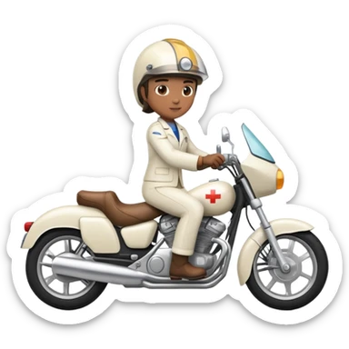 Crie um farmaceutico na moto sticker