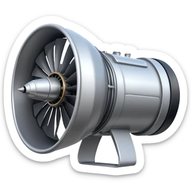 Generate a jet engine for the Russian drone "Geranium-3" sticker