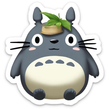 Totoro the main character of the movie of the Studio Ghibli “My Neighbor Totoro” sticker