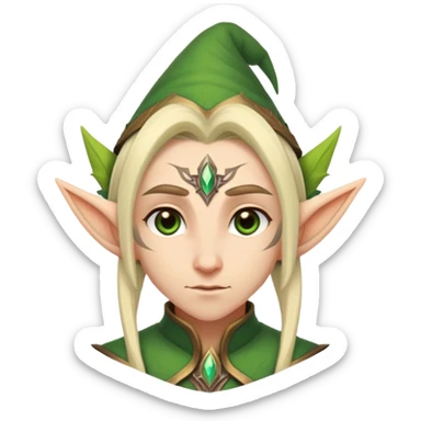 World of Warcraft elf sticker