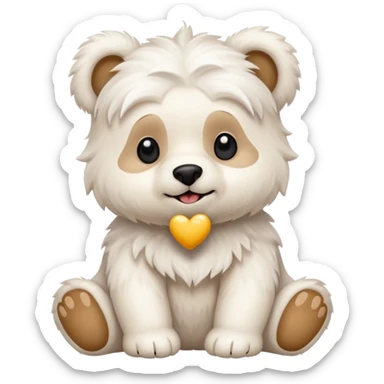 Can you do a mix of a Maltese and bear cub sticker