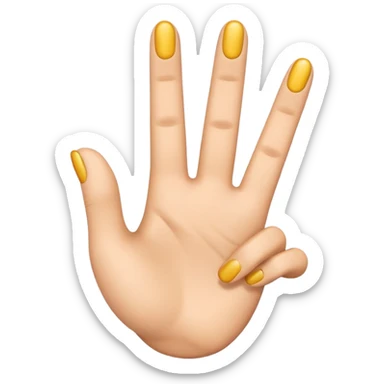 Please create a 3D emoji that shows the number "1" using "1" fingers. I’d like it to resemble the iPhone emoji style! sticker