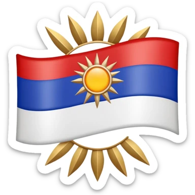 Assyrian flag sticker