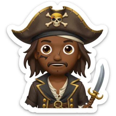 animated emoji for a player called prophet of doom I Dont Know shruging emote needs to be pirate themed and dark sticker