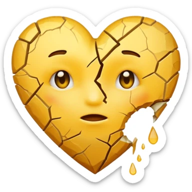 yellow heart after trauma sticker