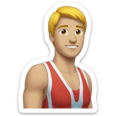 Natación deporte sticker