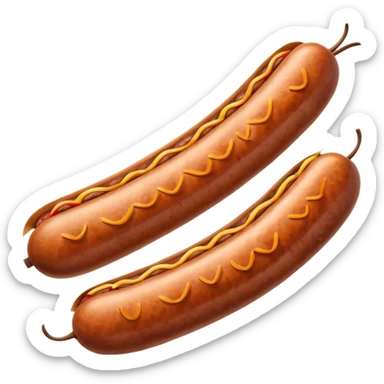 a single sausage sticker