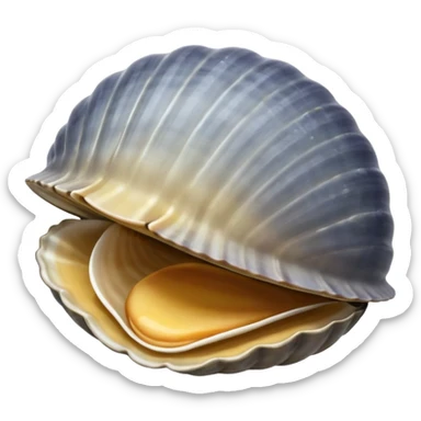 clam from the ocean sticker