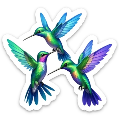 MORE HUMMINGBIRDS sticker