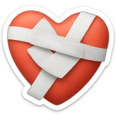 Heart with bandage sticker