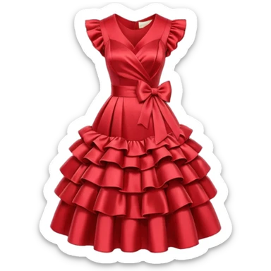 red rose dress no body sticker