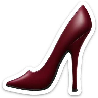 Dark red stiletto  sticker