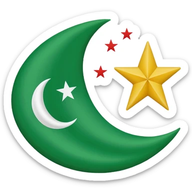 Pti flag  sticker