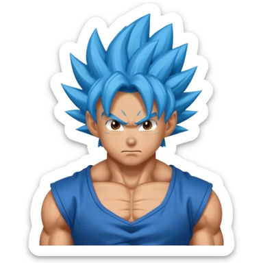 Goku in Super Saiyan Blue  sticker