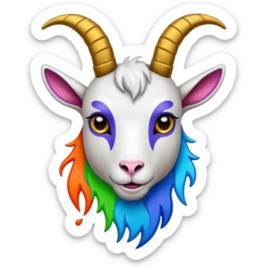 goat graffiti logo sticker