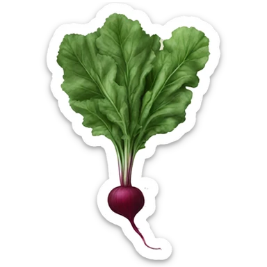 a single piece of beet greens sticker