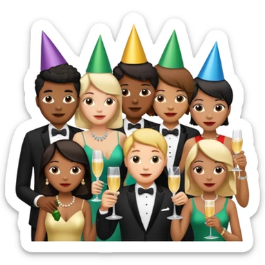 A partir de celle image cree une version pareil mais joyeux  sticker